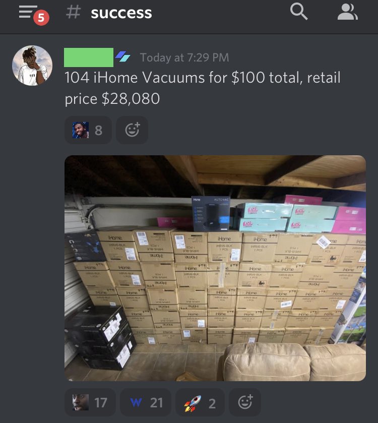 ResellMethod's tweet image. 💰 RM Mondays 💰
A little late today, but worth the wait.
104x iHome Vacuums ($270 ea)
Our cost: $100
Retail price: $28,080
Profit: $25k+
There is no competition 🚀
Let’s give away another 3 free memberships to celebrate.
RT + Like to enter. Winners picked in 24h 🤝
