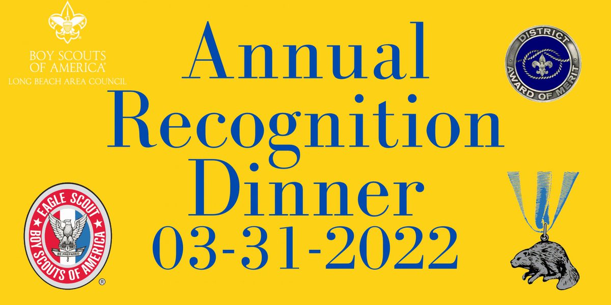 longbeachbsa's tweet photo. Our Annual Recognition Dinner is THIS Thursday, March 31, 2022!

RSVP at this link to celebrate your fellow adult volunteers and stellar Scouts. https://t.co/C9k248IngI

We also plan to have a LiveScan operator on site to take your fingerprints to meet new state law requirements! https://t.co/JLbFTzRRZW