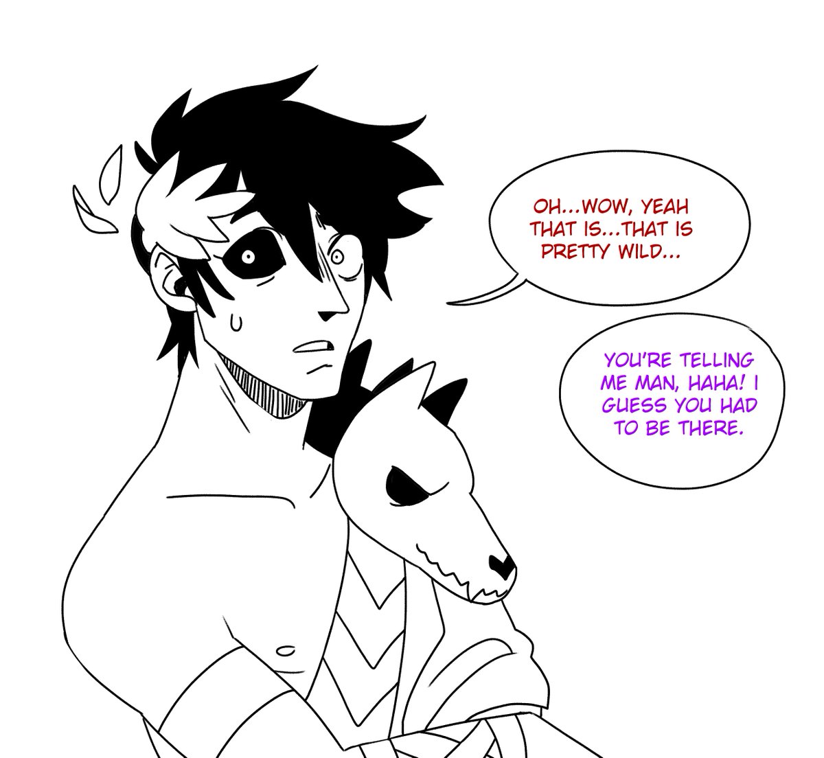dionysus tells zagreus about the last time he visited his mom's family 