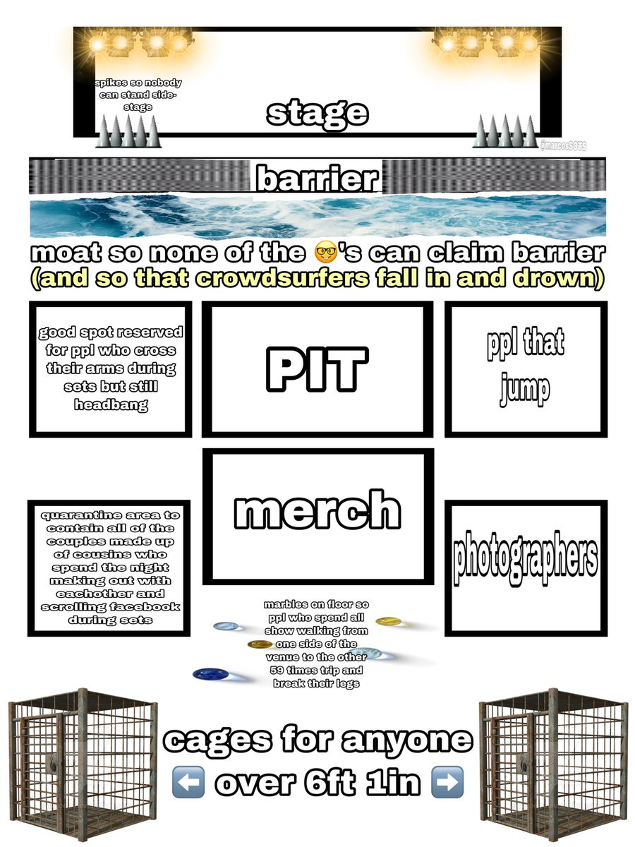 this is the floor plan i demand in all venues moving forward