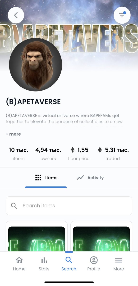 Wow, this is awesome 👏 A big brand launched their nft collection, which turned out to be very successful.  Even though it's a start… <a href="/BAPEOFFICIAL/">BAPE.COM</a> <a href="/bapetaverse/">(B)APETAVERSE</a>