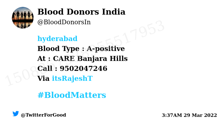 Blood Donors India tweet media