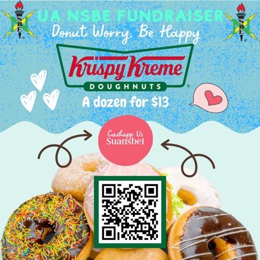 Good Afternoon NSBE family, we have a fundraiser with Krispy Kreme and would appreciate if you could contribute! Please spread the word, the link: docs.google.com/forms/d/e/1FAI…