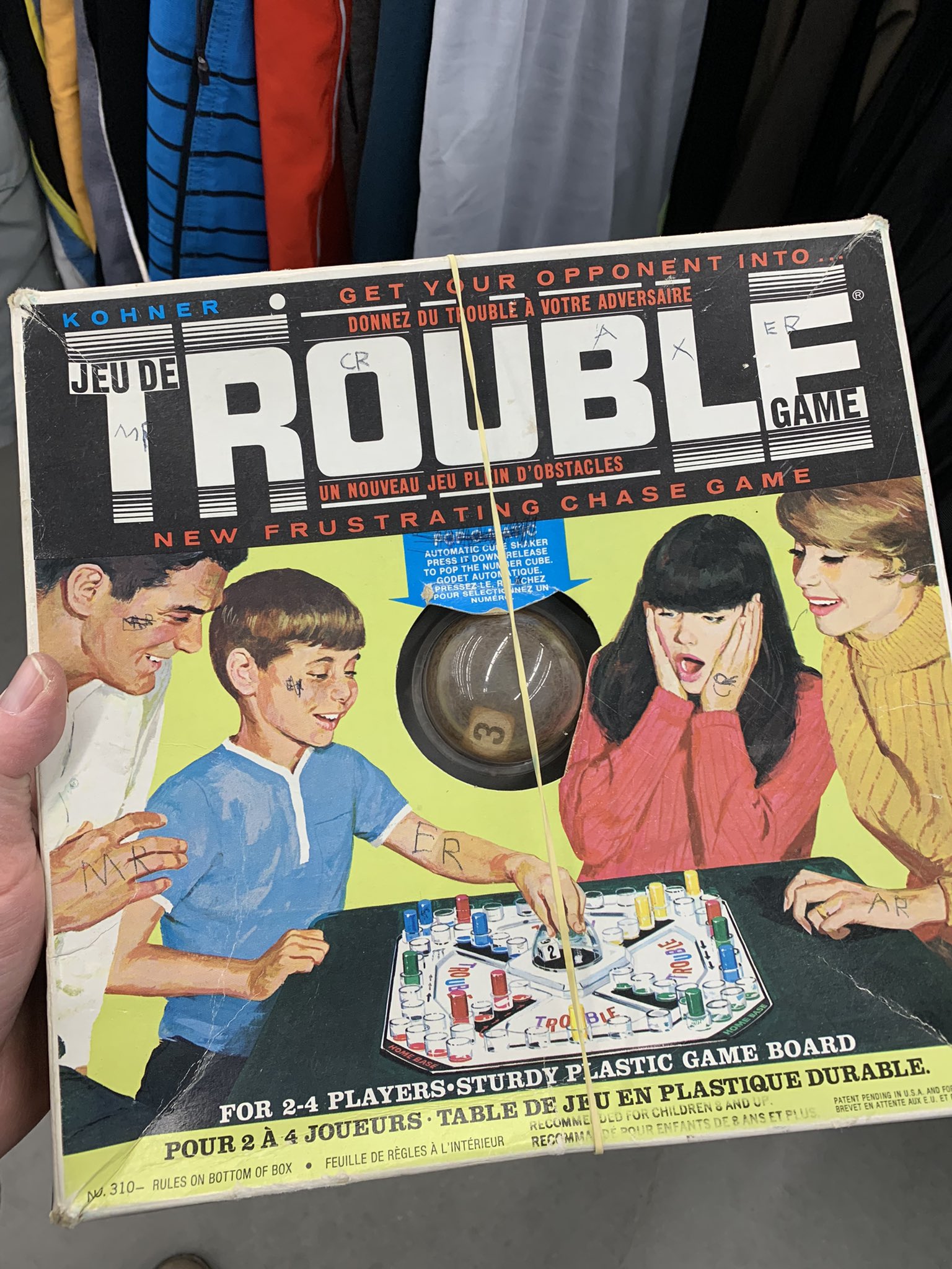 Andrew King on Twitter: "Found the original first edition 1965 “Trouble Game”  at Value Village…Pop-o-matic still works! “New Frustrating Chase Game” That  was my tag line for my 20s dating life… https://t.co/2sY4xnL39S" /