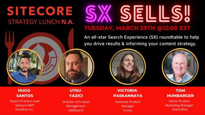 Join us tomorrow, March 29th at 9am PST for a roundtable with experts from leading search experience platforms including @SearchStax very own @TomHumbarger!

Learn more at hubs.li/Q016XrMD0

@hsantos_x | #searchexperience | #sx | #roundtable
