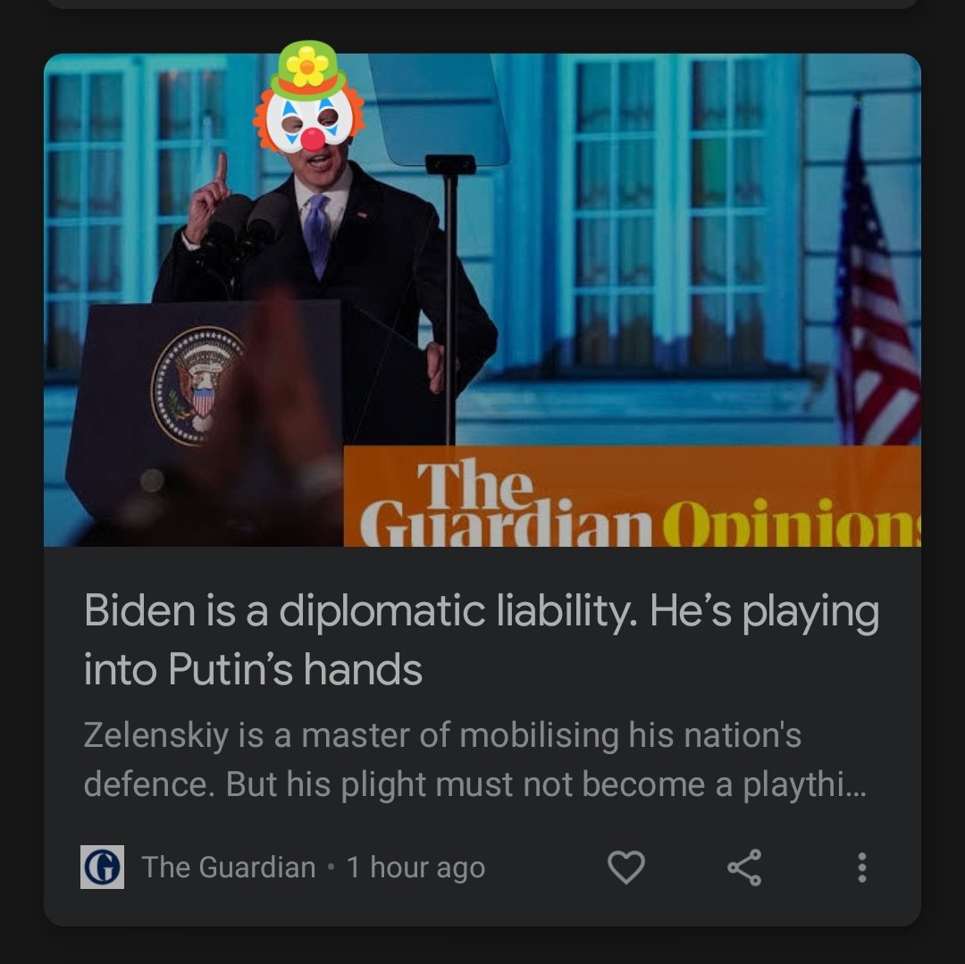 Just like the rest of us Hodl our crypto, dear Sir Biden, you please Hodl your thoughts!

#stopthewar #stopbidenfromtalking #HODL #crypto #UkraineRussiaWar #Biden