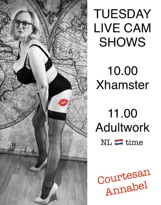 Join me LIVE on two camshows Tuesday morning #camgirl #stripchat #xhamster 

https://t.co/3zDzKIu415