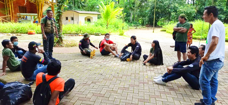 pushakrunanapo's tweet photo. Los días 26-27/07/2021 los #YuyaiwaPushakRunaKuna realizarón una charla sobre la flora y fauna del #BioparqueLaIsla e hicieron una caminata por el mismo, donde aprendieron sobre las importancias y propiedades de las especies medicinales y maderables del sitio. @GeoparqueS https://t.co/E31ygT89ds