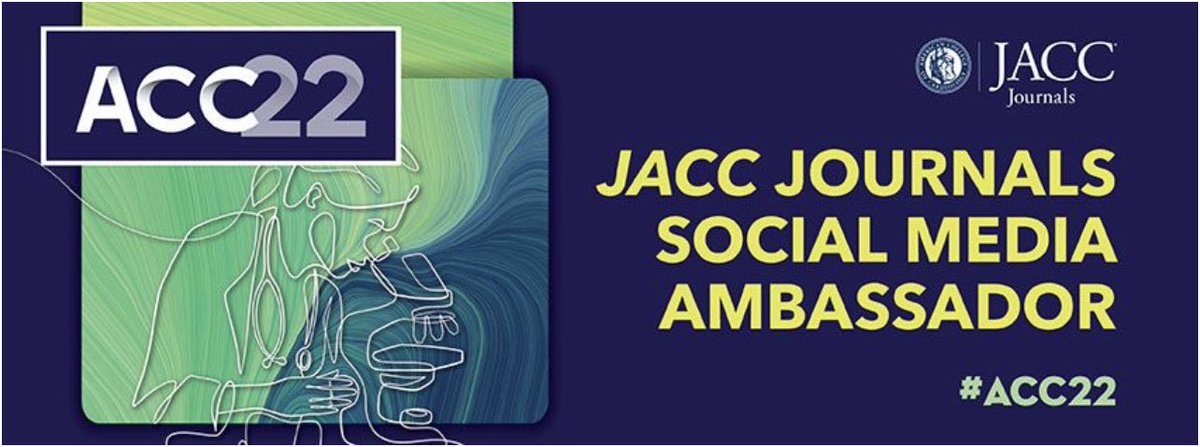 Looking forward to #ACC22 and excited to be @JACCJournals Social Media Ambassador. Live updates and tweets for meeting and interventional cardiology content @Pooh_Velagapudi @PPibarot @yadersandoval @adnanalkhouli @DrArgyle @aklfahed @DhavalKolte