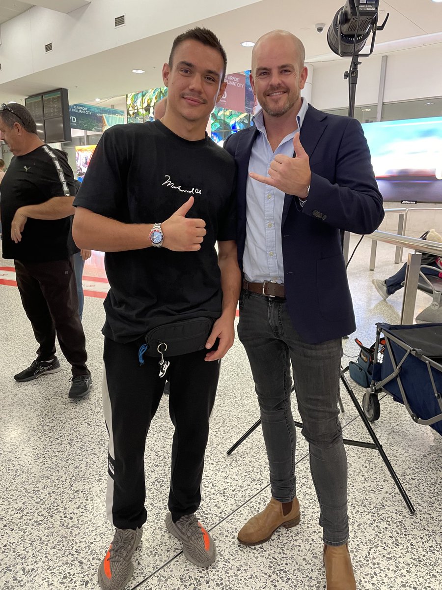 12 rounds and a 15 hour flight to get home and he looks this fresh. Tim Tszyu back home and ready to take on the world. Coming up on ⁦<a href="/FOXSportsNews/">FOX SPORTS News</a>⁩