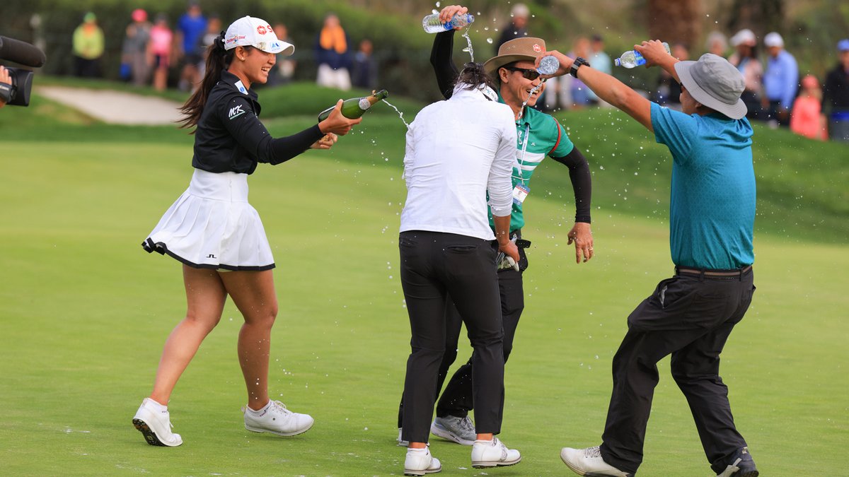 Cheers to Atthaya Thitikul, the <a href="/LPGA/">LPGA</a> 2022 JTBC Classic presented by Barbasol champion!🍾