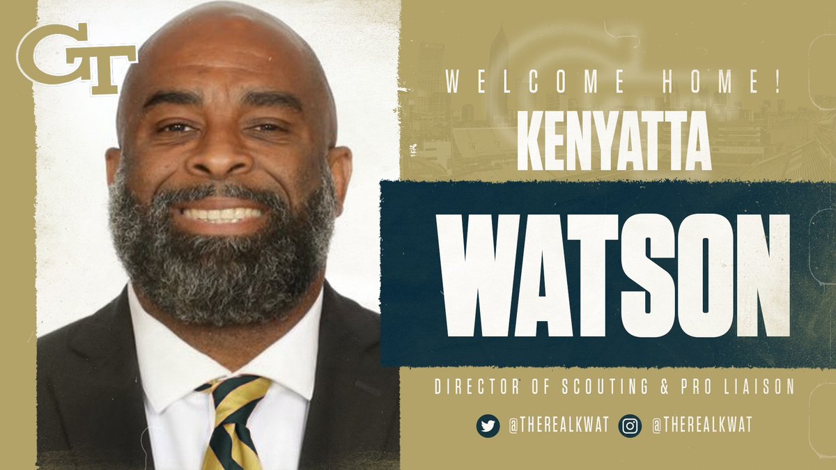 WELCOME HOME!!!!

Help us welcome <a href="/therealkwat/">Kenyatta Watson</a> to The Flats 🐝🏈

🔗: buzz.gt/FB-032822

#4the404 /// #PtBD