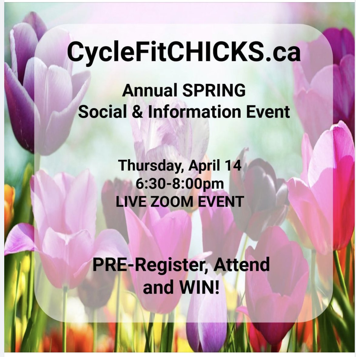 cyclefitchicks's tweet photo. Website for more information: https://t.co/wUCC8JLV3A
Register, attend and if you signup that night or are already a member, you could WIN back your CycleFitCHICKS membership.  
BUT you have to be in attendance to win.👍
Register Below:
https://t.co/FXbEaHyIVi https://t.co/fSqUGqT42K