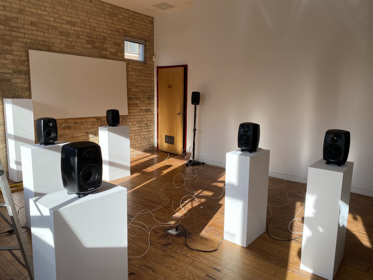 ExSoSt's tweet image. We’re setting up for this Friday! Get ready for the opening reception of A Small Train Going a Long Way by Lia Kohl and Nick Meryhew this Friday 4/1 from 5-8pm CT at the ESS Audible Gallery

#installationinprogress

ess.org/esscalendar/20…