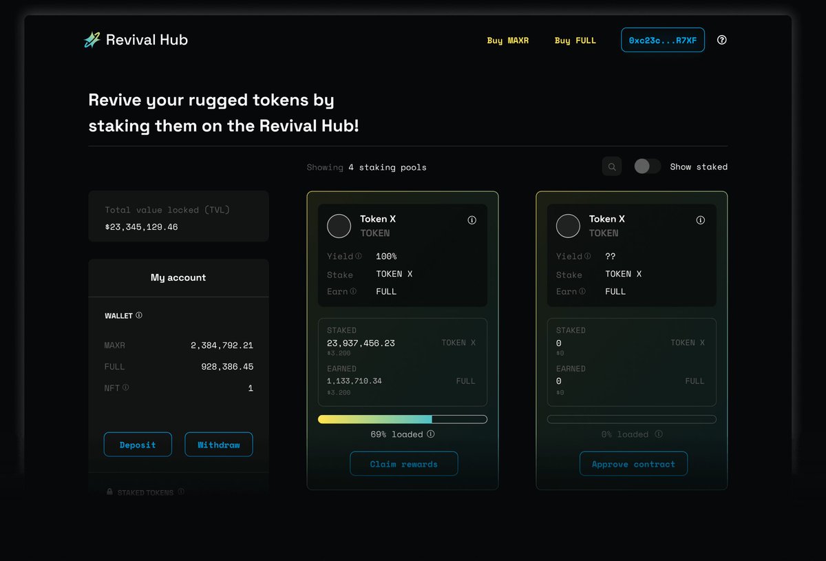 Max Revive is extremely excited to announce that the official release for our Revival Hub will be on the 29th of April!

These 3 projects will be revived first:
#SquidGame, #GamblerShiba &amp; #DogeReloaded

There will be a poll in our telegram to vote for 2 more listings #MAXR