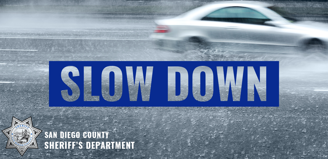 San Diego Sheriff on Twitter "As the Rain makes its way across 