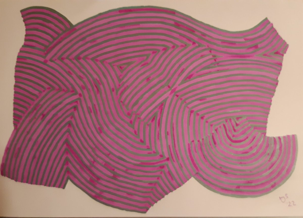 MartinJSaxton's tweet photo. MAGENTA HIGHWAY 
#Art #picture #texture #Markers #MJS #Inspiration #Creativity #CreativeArts #Yorkshire #MJSArt #A4 #Wellbeing #Mindfulness https://t.co/g365JfY0el