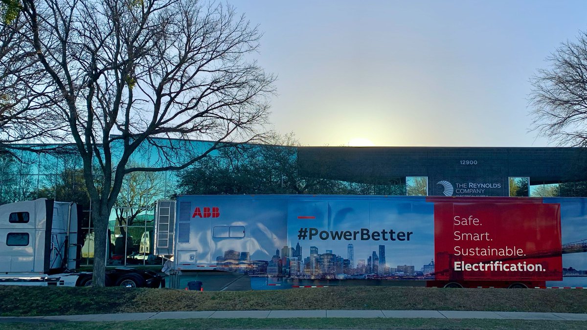 TheReynoldsCo's tweet photo. The ABB #PowerBetter Roadshow made a stop at our Dallas branch! The "trade show on wheels" was a great chance to see the ABB product portfolio and interact with our partners and customers. Thank you to the ABB team for making this happen! https://t.co/JC9MCJoAZw