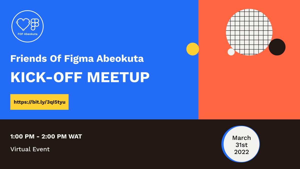 fof_abeokuta's tweet photo. Join us for the Kick-Off Meetup session and much more by awesome speakers. #FoFAbeokuta promises to be bigger and better virtual events as you will be opened to opportunities and collaborations that await you.
https://t.co/2fDyh7MX4s
#friendoffigma
#figma
#FofAbeokuta https://t.co/vzORU2U0St