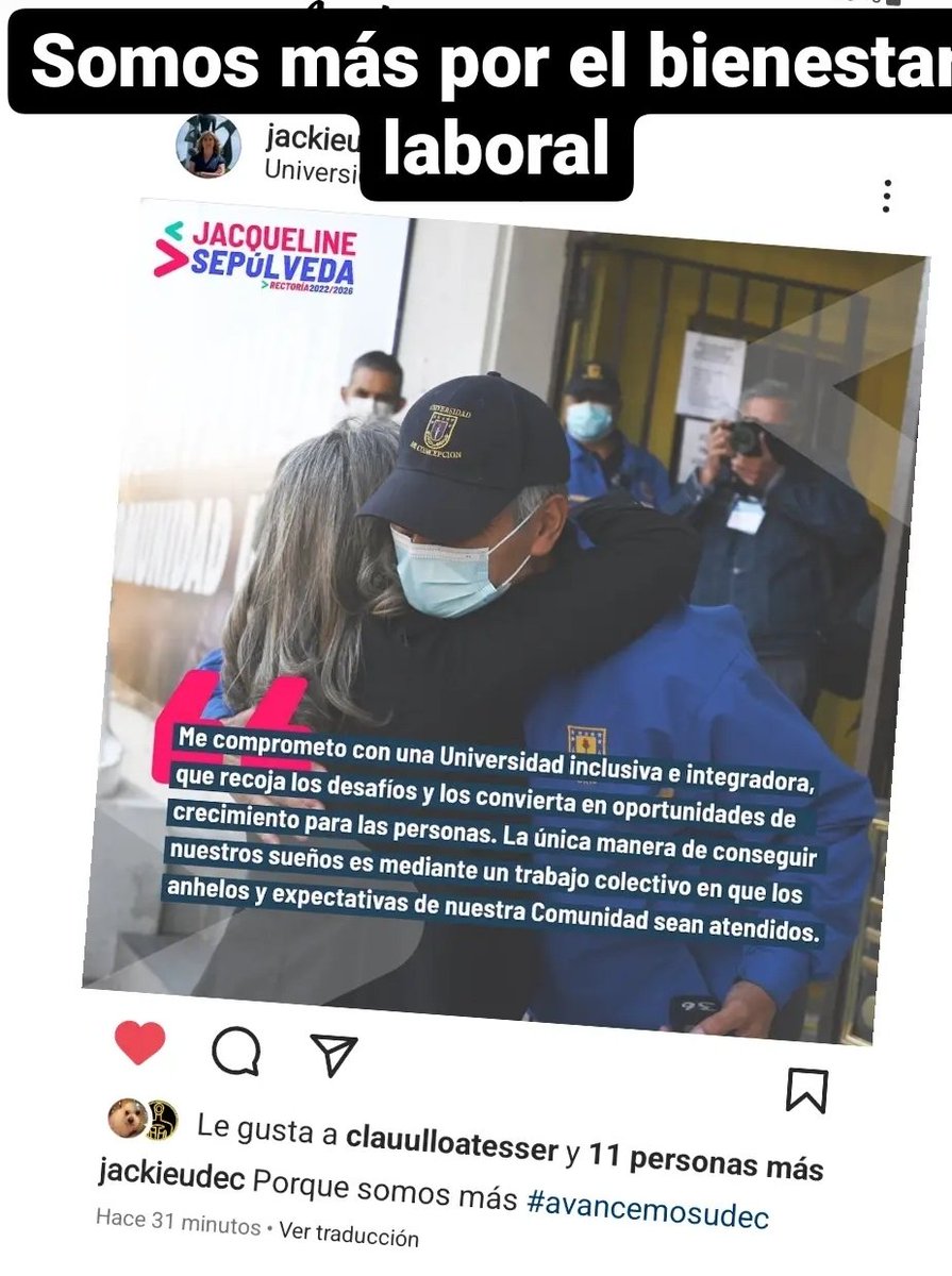 Somos más por el bienestar laboral. #avancemosUdeC