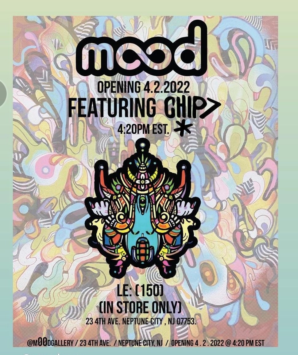 chip7land's tweet photo. Please join us this Saturday April 2nd ,2022
In Neptune,New Jersey .My 1st solo exhibition in 17 years with Mood Gallery 🐸🐸🐸🐸 https://t.co/wXcQlu8FGN