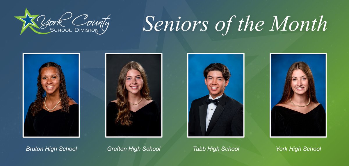Congrats to the March seniors of the month! #LeadYCSD 🙌