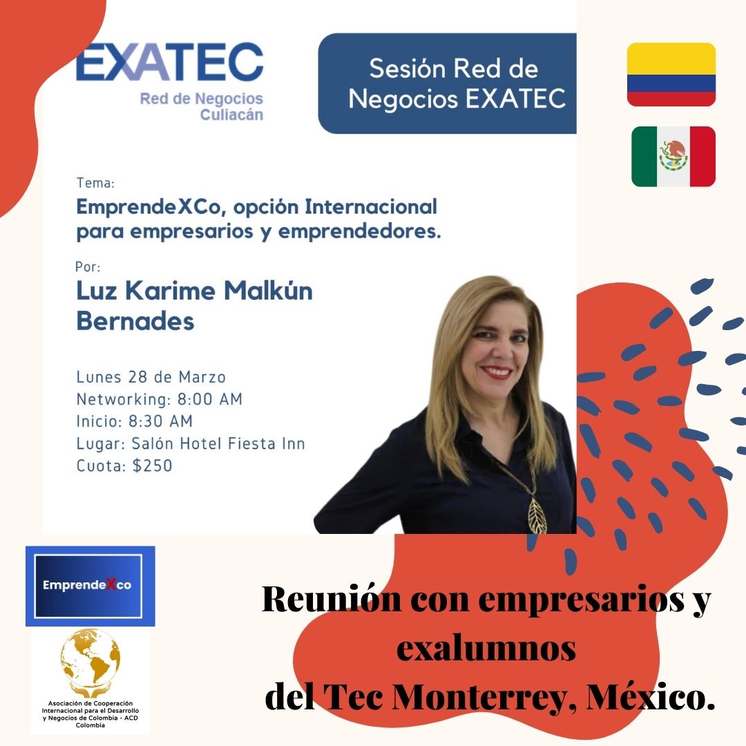 emprendexco's tweet photo. Reunión con empredarios exalumnos del Tec Monterrey, México.💻📚
EmprendeXco, opción Internacional para emprendedores y empresarios. 
.
Transformamos emprendedores en empresarios innovadores exitosos, con perfil exportador.🔥
.
.
#cooperación #desarrollo #emprendimiento https://t.co/JIBeg2s2nB