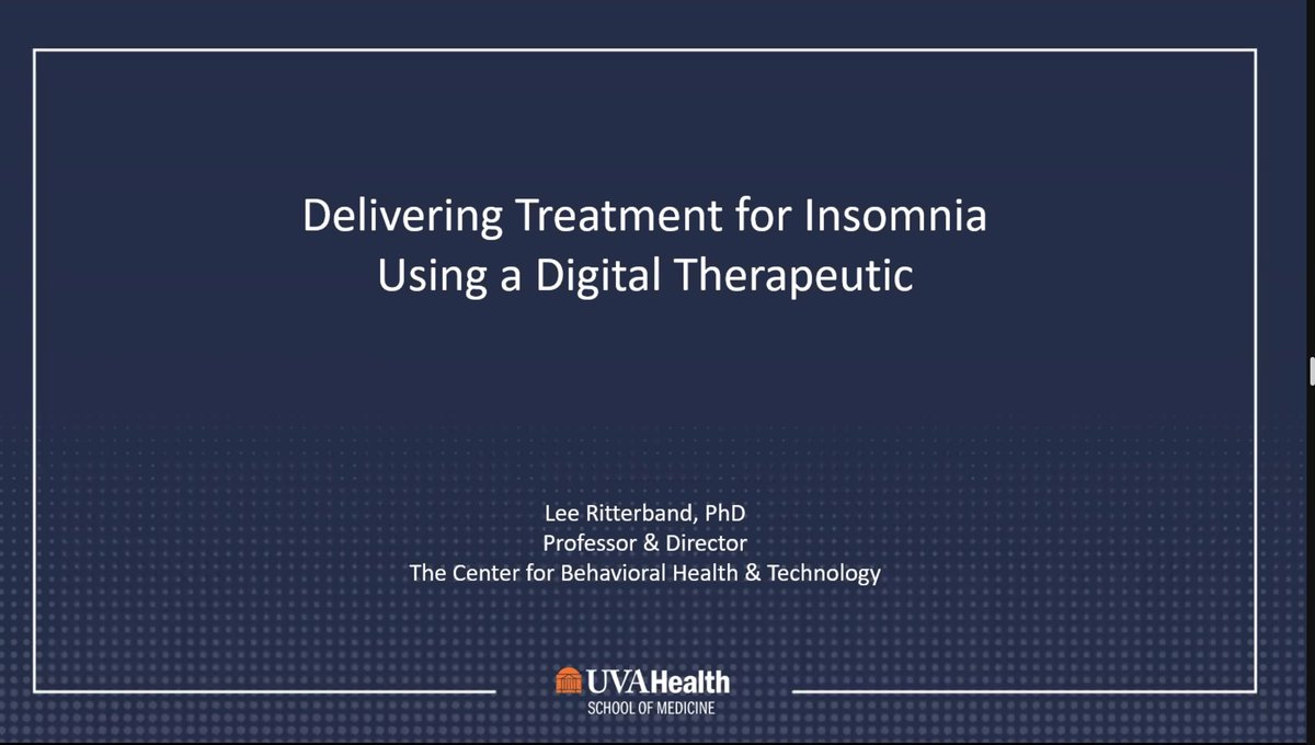 healthpsychakl's tweet photo. We were privileged to have Prof @LeeRitterband from @UVA talking about the findings from across the CBT-I trials for insomnia &amp; discussing the importance of digital health at the seminar today. Prof Ritterband has developed #SHUTi which has proven an effective web-based tool 💤 https://t.co/Yu2CGFkViK