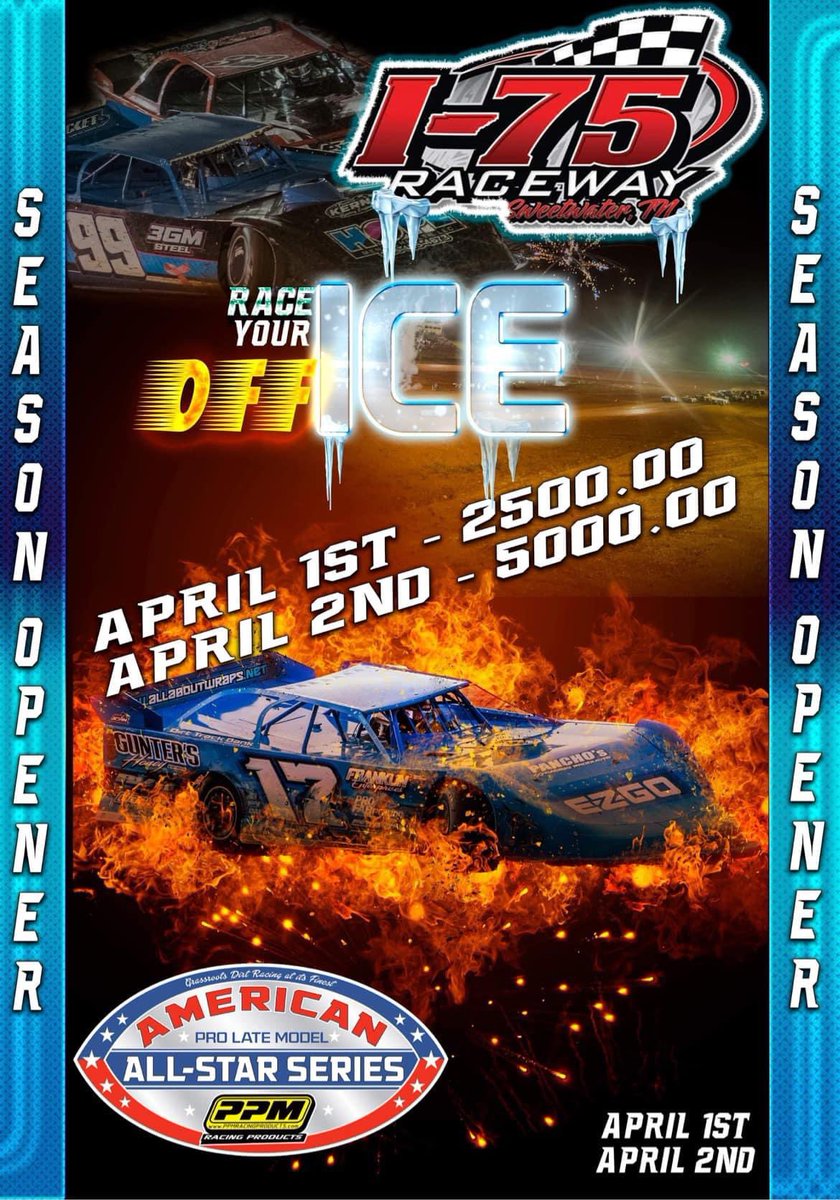 Hedger94's tweet photo. For the first time in 2022, it’s race week! We’ll be at I-75 Raceway Friday and Saturday to kick off the 2022 American All-Star Series Season! #UFO https://t.co/vNOyQELd48