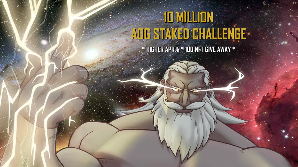 Hendi_clc's tweet photo. Fellow GODS! We are excited to announce the 10 million AOG Staked challenge: https://t.co/oa0JcfmgMU

When reached we will:
💎 100 NFT lottery giveaway for the Gods who are staking
💎 Increase the APR
@AgeOfGodsnet @alphacapitals https://t.co/uKxm24C2P3