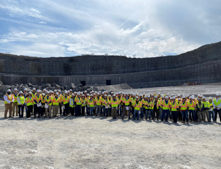 NSSGA's tweet photo. We were excited to tour the Rogers Group Inc.’s Gallatin Quarry. It’s a great example of how the #aggregates industry are vital members of their community. #RocksBuildAmerica https://t.co/sbfErEXZd2