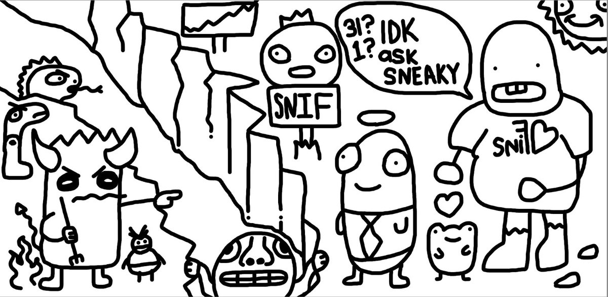 🥷🏻SUPER SNEAKY ⚡️FLASH #NFTGiveaway 🥷🏻 

<a href="/SneakyninjaNFTs/">sneakyninjapants (head bozo)</a> sucks at NFTs but is great at charity 🙏🏻 

3 SNIF Allow List Spots
☝️ Follow <a href="/Jacob___Meyer/">Jacob | MVHQ</a> + <a href="/SneakyninjaNFTs/">sneakyninjapants (head bozo)</a> 
✌🏻Like, RT, tag a place that sells pretzels 🥨 

🏆s in 2 hours

#NFTCommunity #NFTs #SNIF