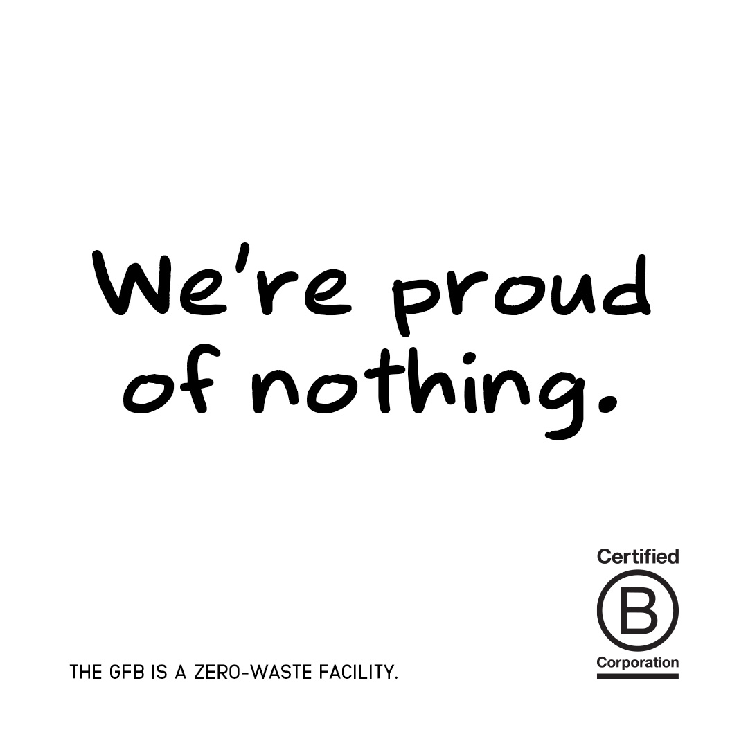 And we'd like to keep it that way. As a zero-waste facility, we recycle, reuse and compost more than 90% of our waste per month.
