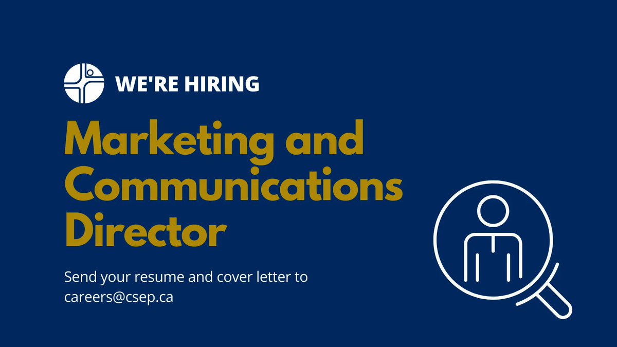csep_scpe's tweet photo. We’re #hiring! We’re looking for someone passionate about our vision &amp; brand; an experienced, energetic marketing and communications professional who is digital savvy &amp; ideally has government relations experience. Apply by April 15 at 5:00PM ET. Learn more https://t.co/O5lsUcF37F https://t.co/tAH13io7ir