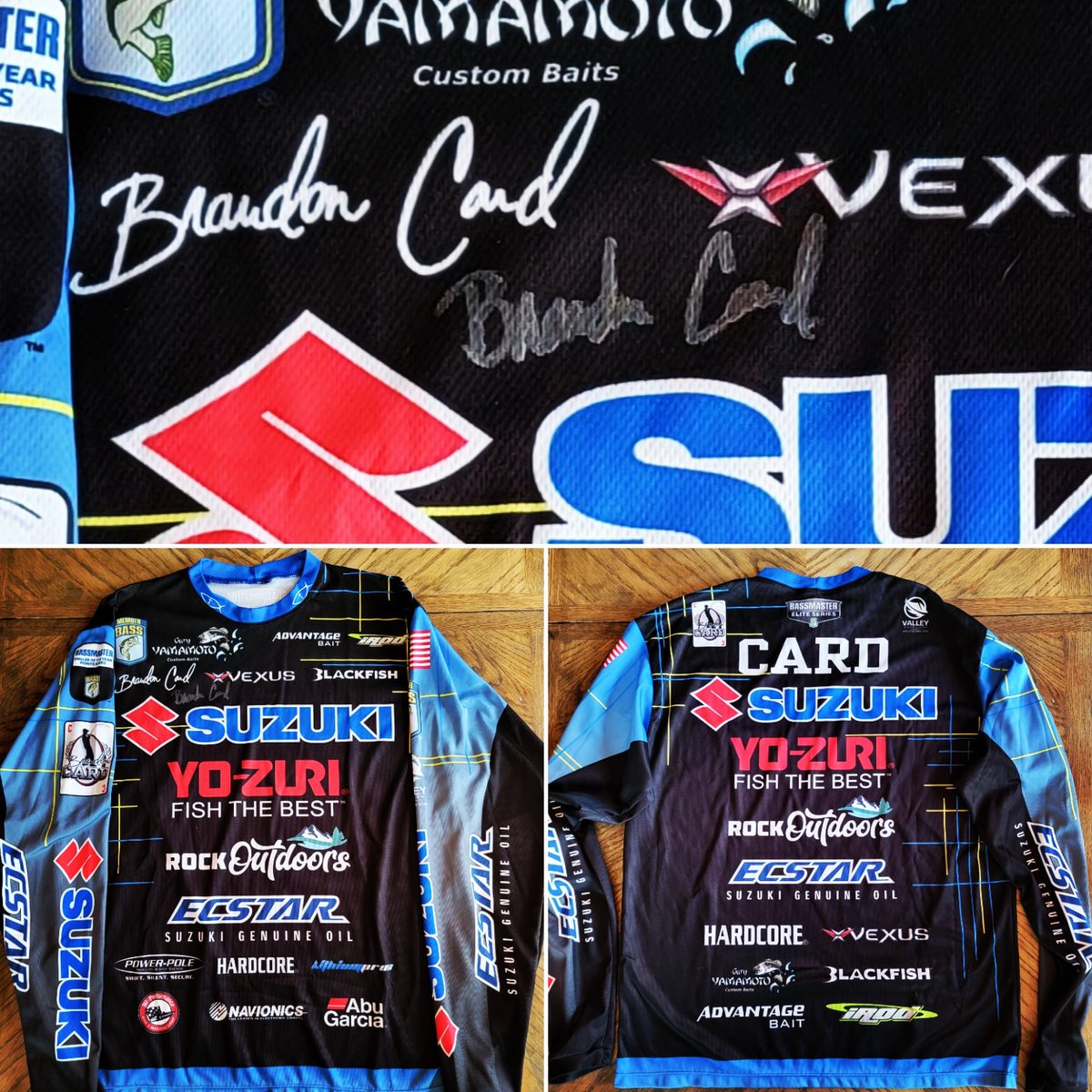 Bassmaster Elite Seies angler @BCardFishing signed 2021 jersey is up for auction, with all proceeds benefiting St. Jude Children's Hospital.

Link: ebay.com/itm/2655963365…

#stjude #fundraiser #bassfishing #bassmaster #basselite