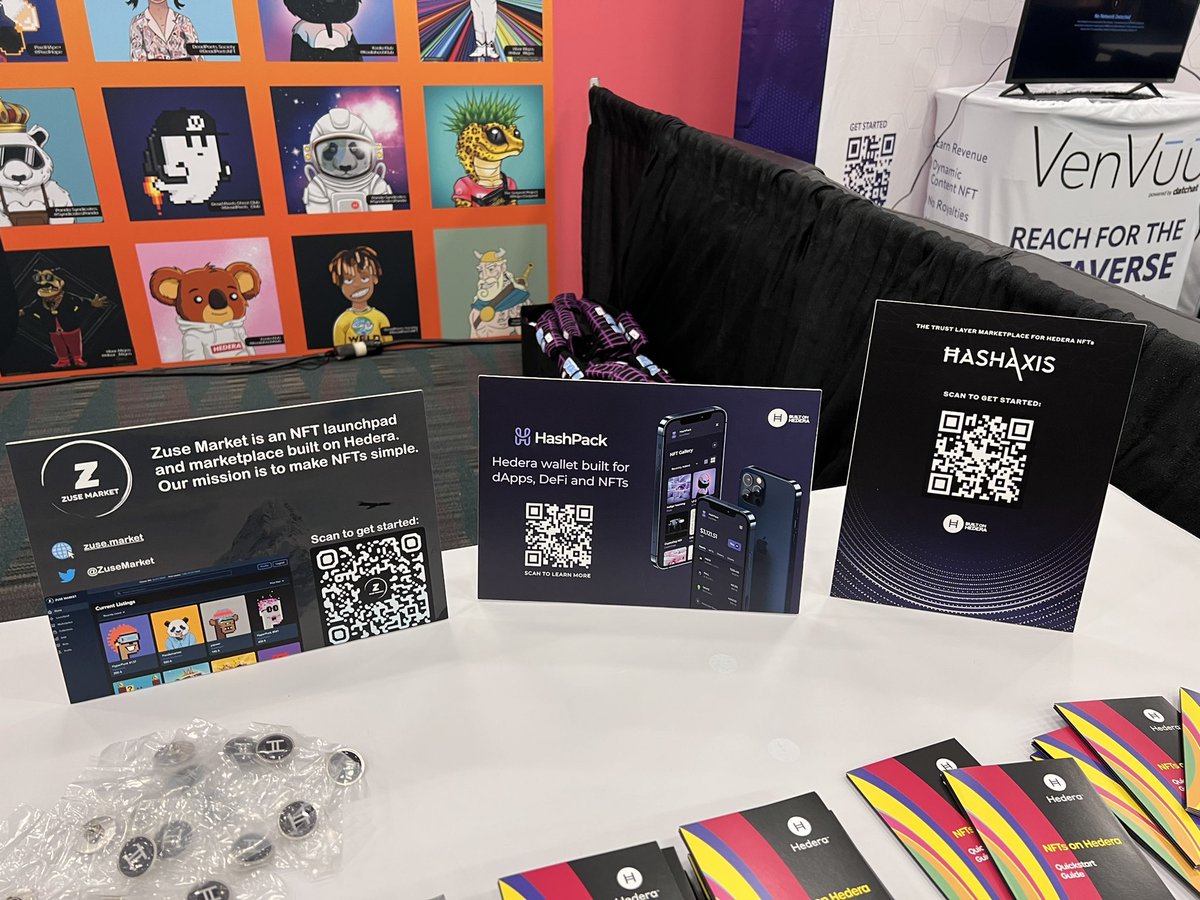 hedera's tweet photo. The @Hedera and @HBAR_foundation teams combining forces @NFTLAlive!

🖼 Win 1 of 4 NFTs minted on Hedera, the most sustainable public ledger: @SyndicatesPanda, @KoalaHashKlub, @TheHBots, &amp; @SuperheroesLazy.

🌐 Huge thx to ecosystem tools @HashAxis, @hashpack, &amp; @ZuseMarket. https://t.co/MP69ZNeolZ
