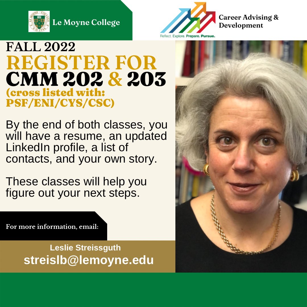 FALL 2022 Registration! 🎓Are you interested in building your network, updating your resume and creating your own story? Register for CMM 202 &amp; 203! Don’t miss out! 🤭 #fall2022 #lmc #register