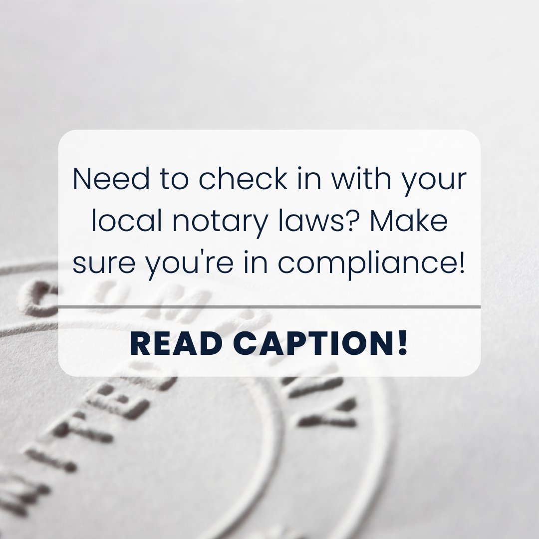 TimiosInc's tweet photo. Every Monday, we post advice for notaries, but it often needs to be referenced to local notary guides. If you’re ever curious, visit the National Notary Association’s website to concur with your relevant notary laws:
https://t.co/oQ7X4FUZup

#NotaryKnowHow #notarysigningagent https://t.co/VB8NSWa6F7