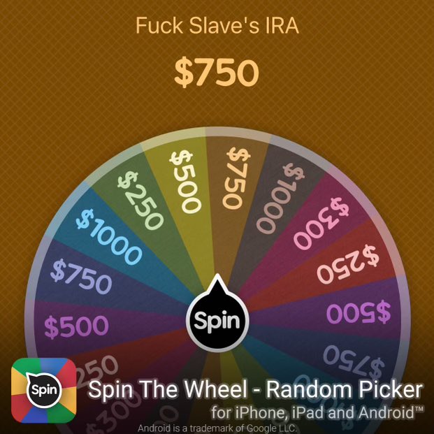 I just fucked my Slaves IRA&hellip; who wants to play &hellip; https://t.co/uBtwTLX2g3