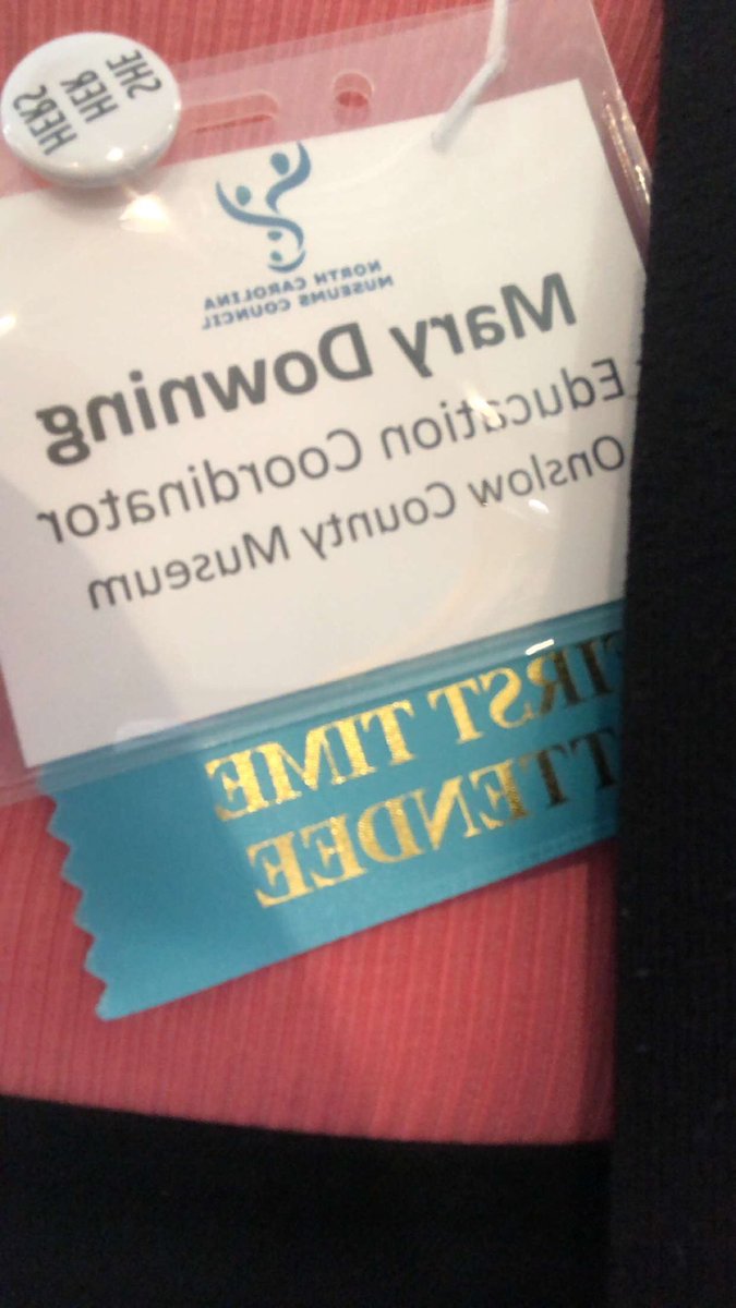 DowningsHistory's tweet photo. Ya girl got to go to her first @TheNCMC conference today! We left with lots of ideas and feedback! Super excited for the future! https://t.co/cZgGBOP4rj