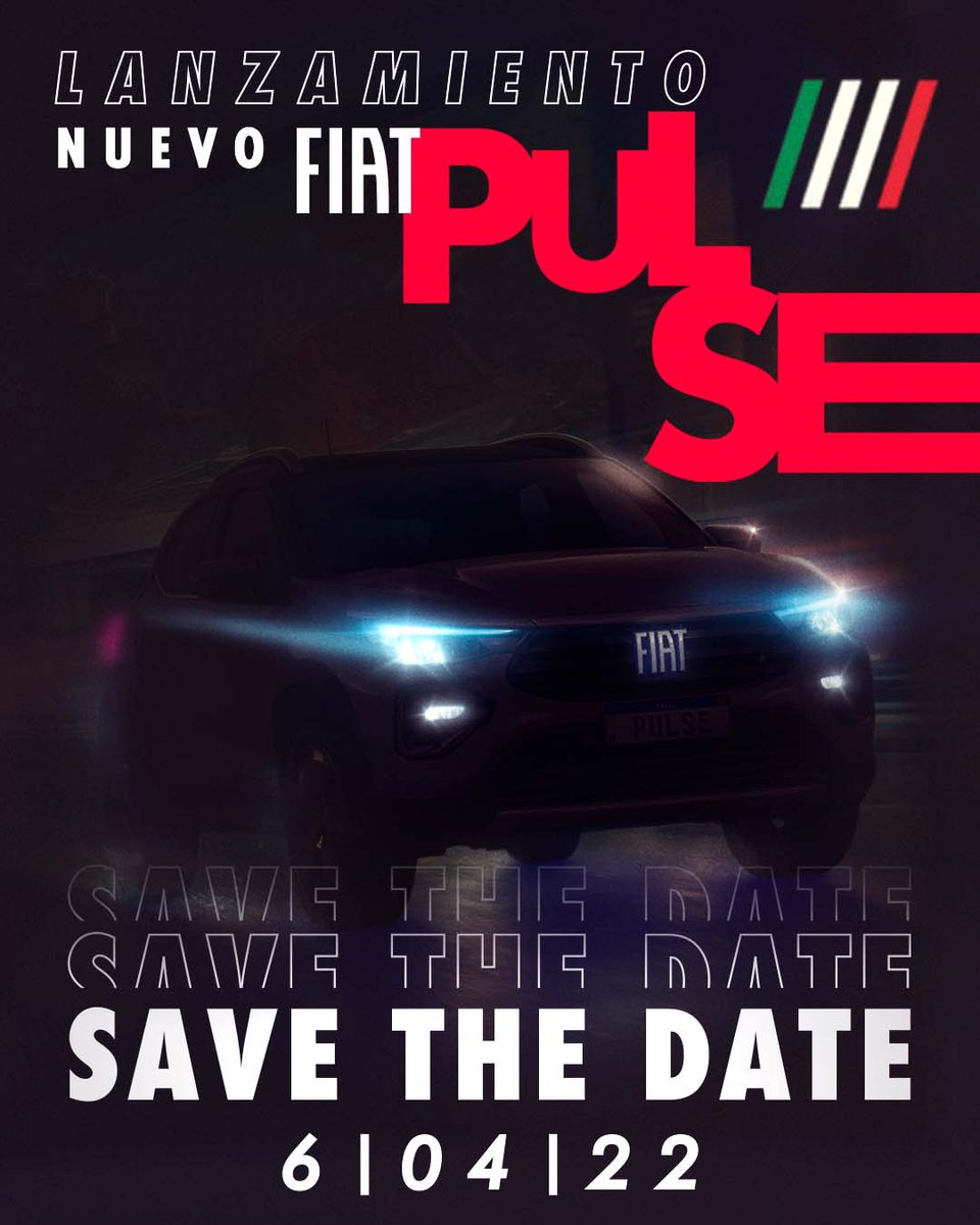 FiatColombia's tweet photo. Así es, el nuevo #FIATPULSE está cada vez más cerca. #LateContigo 💓. Descubre más 👉 https://t.co/YItqGaxA3C https://t.co/VgCAa326eA
