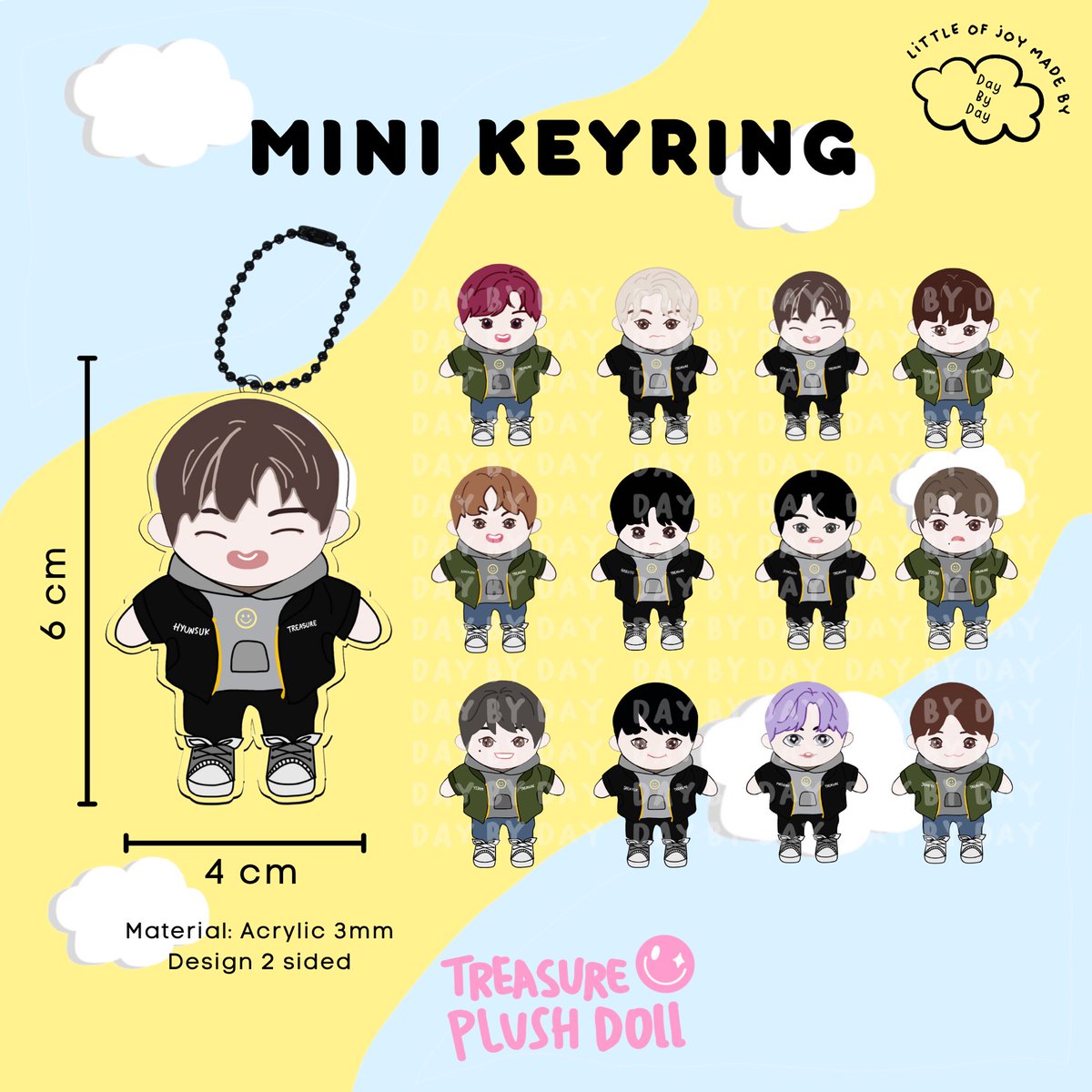 dibidishopp's tweet photo. TREASURE PLUSH DOLL GOODS 👶🏻💎

Bisa langsung order di shopee dibidishopp ya!
🔗 Link shopee: https://t.co/3d5J9Euxnh

💵 Pricelist:
❇️ Plushie Doll (💰40rb) 
❇️ Keyring Doll (💰30rb)
❇️ Standee 2in1 (💰39rb)
❇️ Mini Keyring (💰27rb)
❇️ Sticker (💰15rb) https://t.co/NnYr9VeT2W