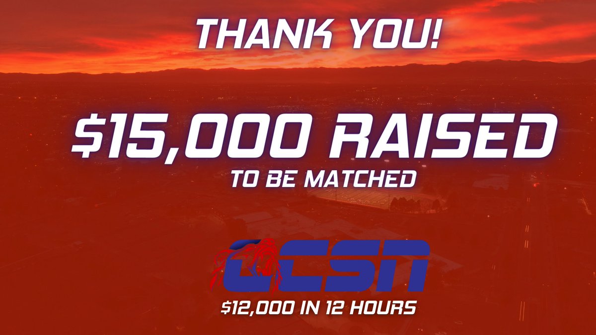 To the amazing Cherry Creek community: 

THANK YOU!! With your help, we raised $15,000 dollars that will be matched by an amazing donor, all to support <a href="/bagsoffun/">BagsOfFun</a>!!

We couldn't have done it without you! <a href="/cchsactivities/">CCHS Activities</a>