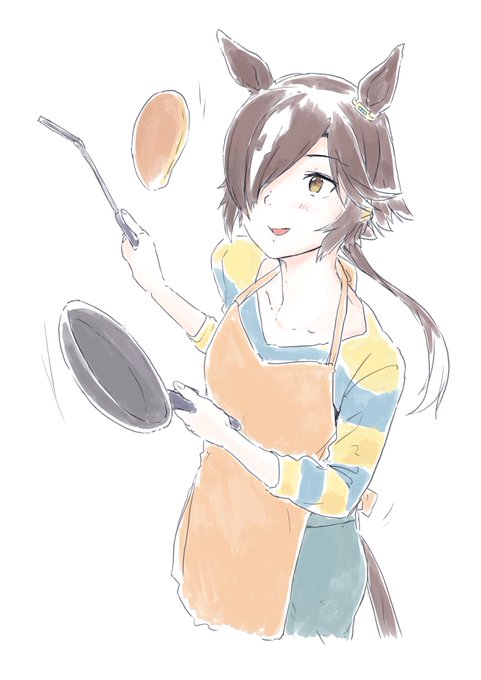 「brown eyes yellow apron」 illustration images(Latest)