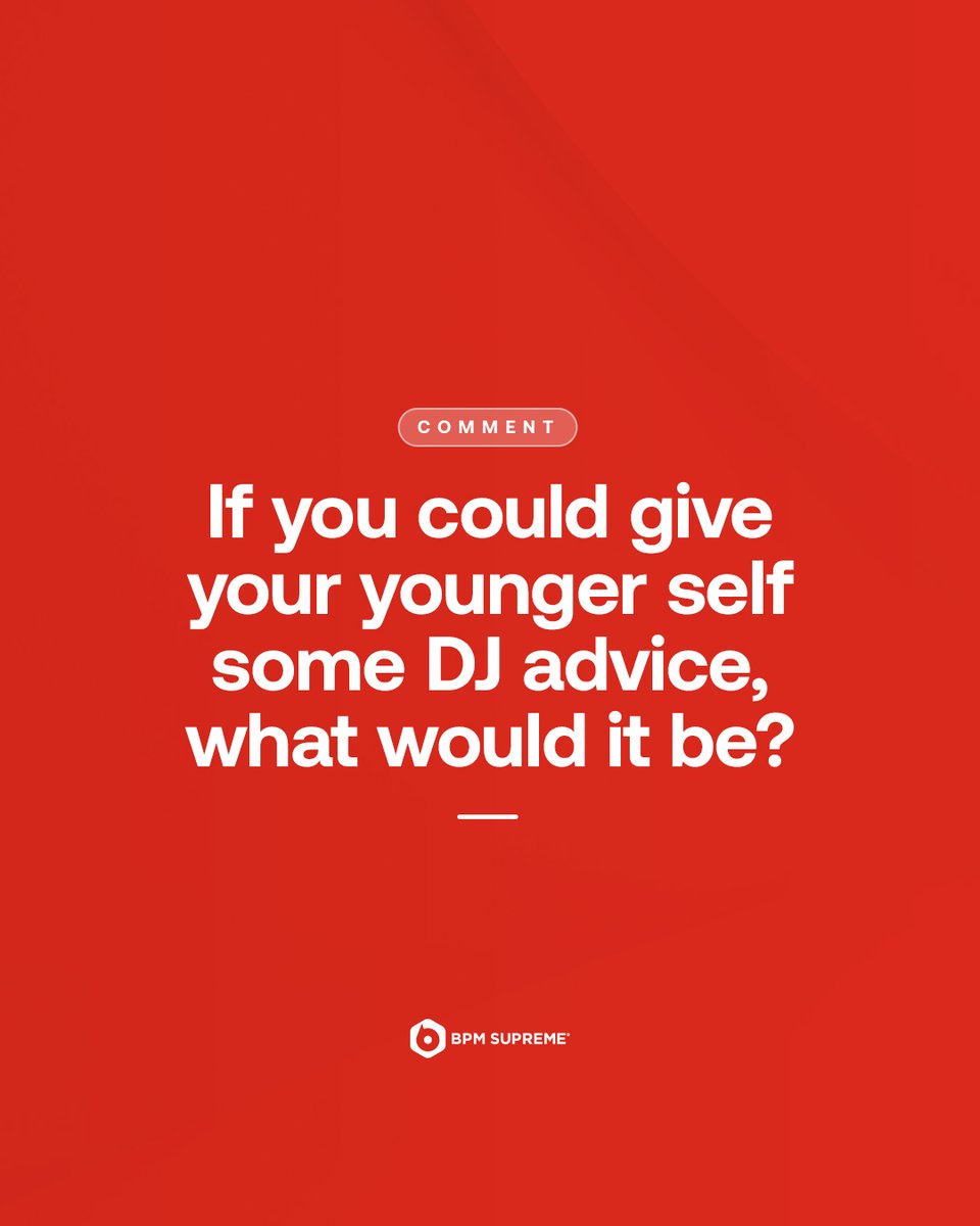 Put some younger DJs on and drop a game changing piece of advice in the comment section ⬇️