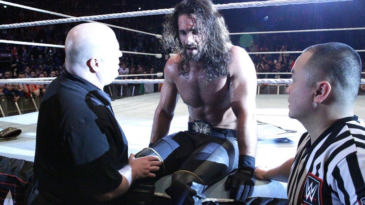 WWEVacant's tweet photo. Just like I took your WWE Championship, I plan on taking your WrestleMania moment.

See you this weekend, Mr. Freakin' Rollins. #RAW https://t.co/Er8t9cghh6