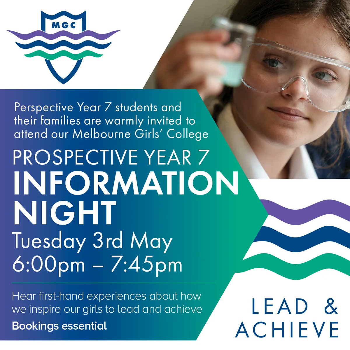Melbourne Girls' College invites you to attend our Prospective Year 7 Information Night.

Hear first-hand experiences about how we inspire our girls to lead and achieve.

Book your tour today! 

buff.ly/3NkwvWp