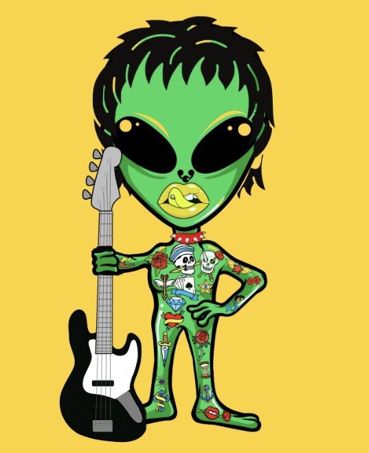 CryptoSammiee's tweet photo. Going to work even harder on this collection that I ❤️ #NFT #alienchicks https://t.co/NxBV7cgZFP