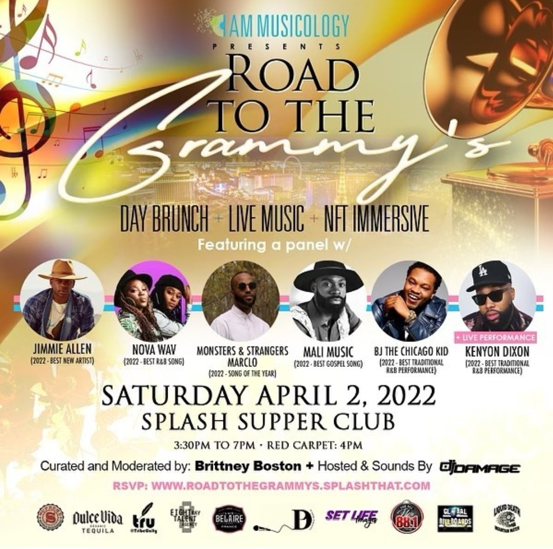 CREATEdigmanpub's tweet photo. ➕️ Added to our VIP access via SPLGHT: Music Industry Forum - Grammy Edition | LAS VEGAS📍 4.2.22 🏆
https://t.co/wBANCf6YCp @iAmMusicology presents #ROADTOTHEGRAMMYS @jimmieallen @novawav @therealmarclo @MaliMusic @bjthechicagokid @kennygotsoul 🥞🥂🍾 https://t.co/VWvl7xub3F