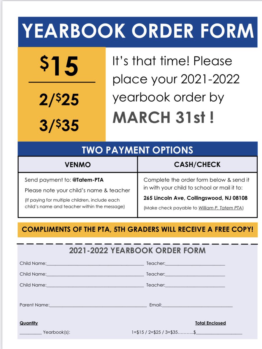 William P. Tatem PTA tweet media